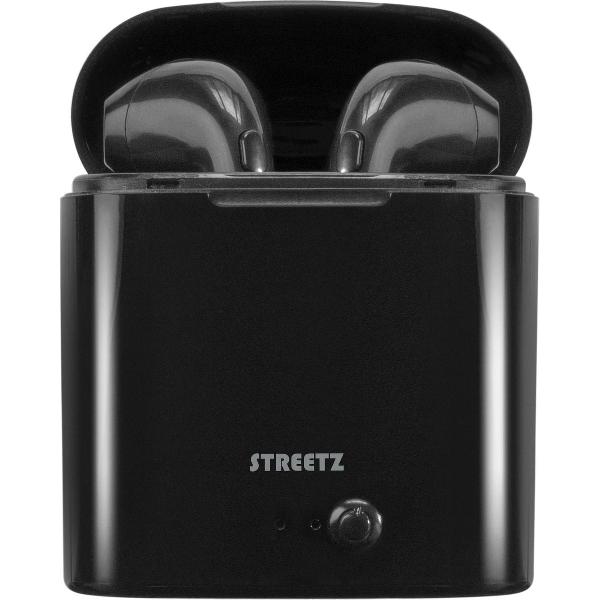 STREETZ TWS-0007 Volledig draadloze in-ear oordopjes - Met oplaadcase - Bluetooth 5 - Zwart
