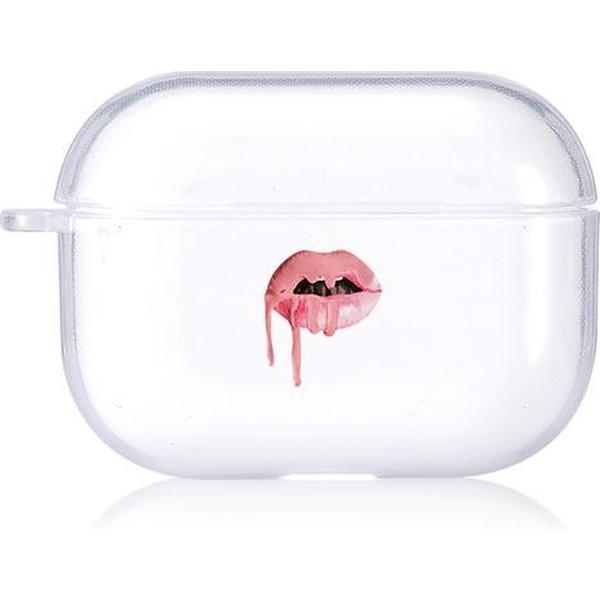 Fashion Lips - Airpods Pro Hoesje - Airpods Pro Hard Cover Case - Airpods Hoesje - Geschikt Voor Airpods Pro - Transparant