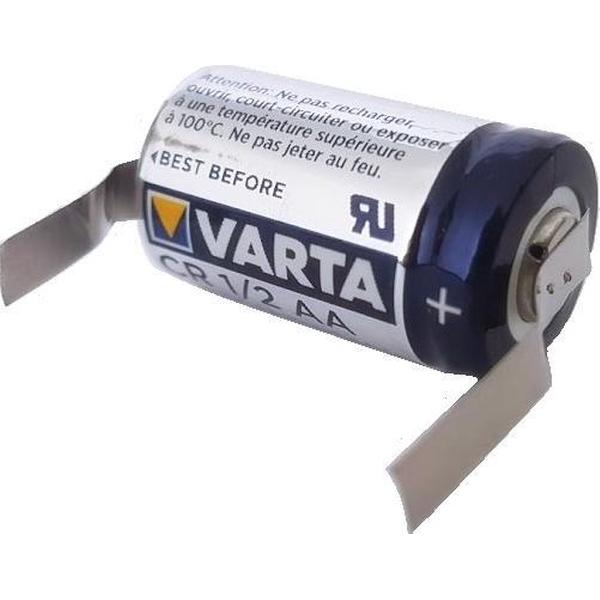 U-soldeerlipjes Varta CR 1/2 AA 3v lithium batterij