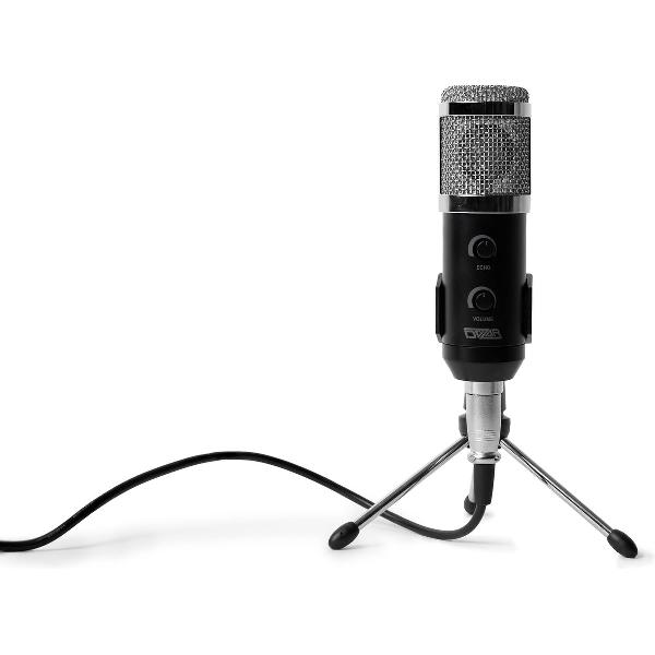 Dazar® - Microfoon met statief - Geschikt voor PC / Studio / Gaming - USB 2.5 Meter - Ideaal voor Thuiswerk