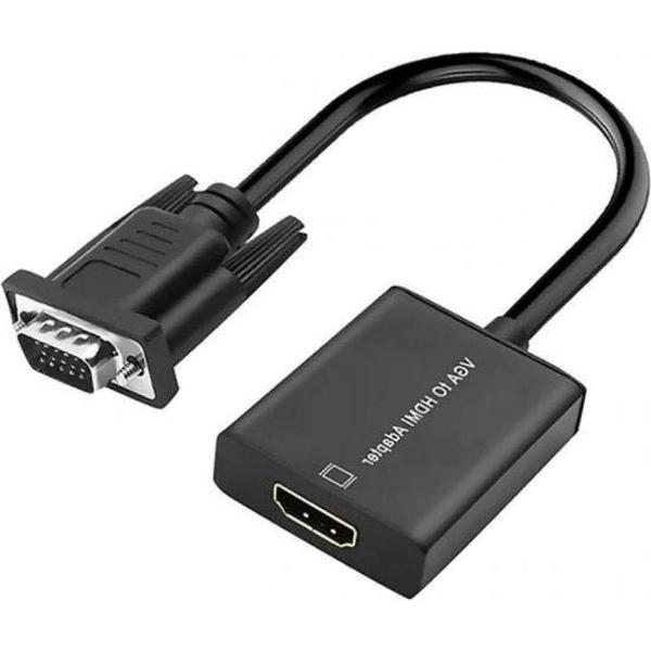 HDMI To VGA Adapter 1080P Met audio