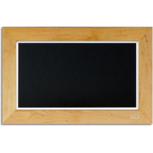 FrameXX Home240 (hout lijst) - luxe digitale fotolijst met wifi - 24 inch