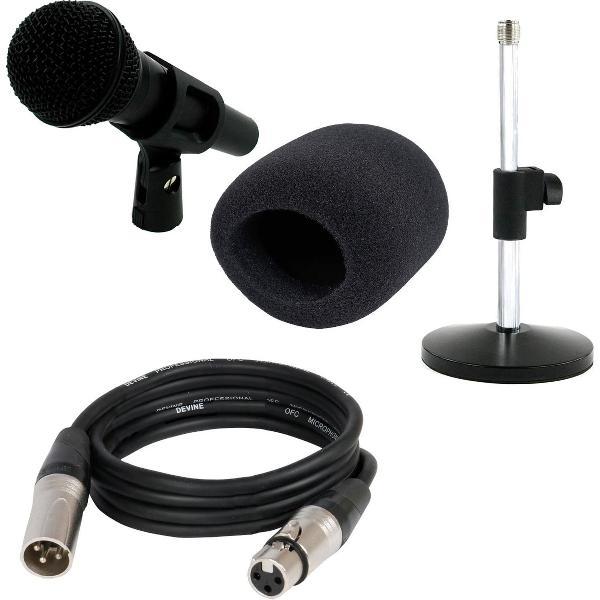 Of je nu een podcast gaat beginnen, gaat gamen of je eigen nummers gaat inzingen, met deze Devine DM 58 bundel begin je goed. Naast de DM 58 microfoon zit er ook een tafelstatief, een kabel en een windkap bij.