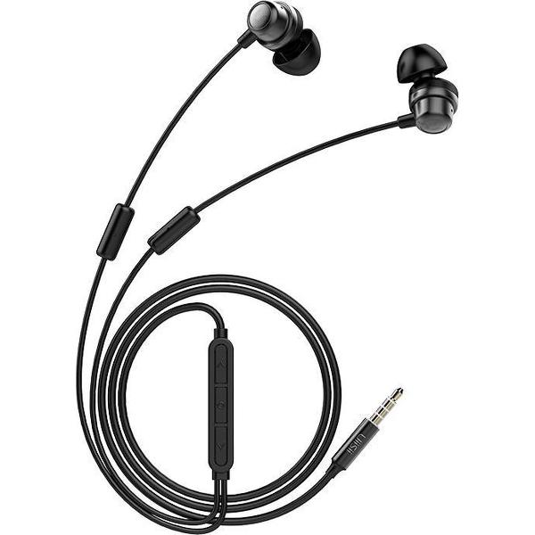UiiSii K8 Zwart – In Ear Oordopjes met Dubbele MEMS Microfoon - Oortjes met draad