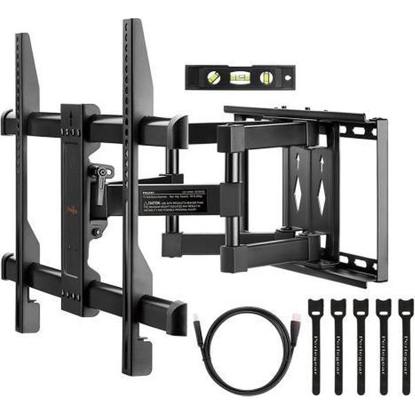 Perlegear Large Full Motion TV Wall Mount - for Most 37-70 inch