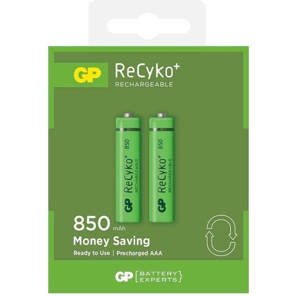 GP ReCyko AAA 850mAh 2 stuks Oplaadbare NiMH Batterij