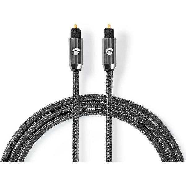 Nedis Premium digitale optische Toslink audio kabel / zwart - 3 meter
