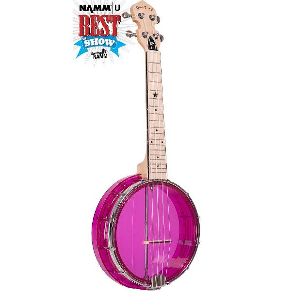 Gold Tone Little Gem Banjo Concert Uke Amethyst - Roze