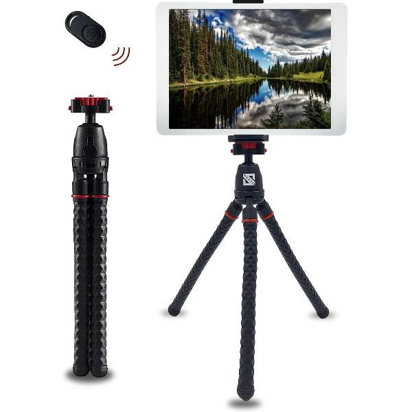 SEFID® MT850 Mini Camera en telefoon statief - Smartphone Tripod – Flexibel standaard voor GoPro , iphone , Ipad en Tablet – Zwart