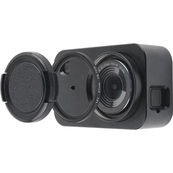 Behuizing Shell Aluminium Beschermende Kooi met 37mm Filterlens & Lensdop en Schroef voor Xiaomi Mijia Kleine Camera (Zwart)