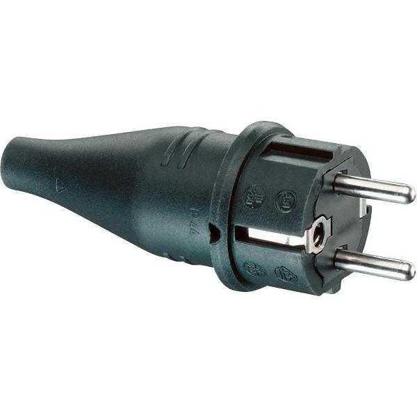 Showtec Showtec rubberen Schuko stekker, zwart Home entertainment - Accessoires