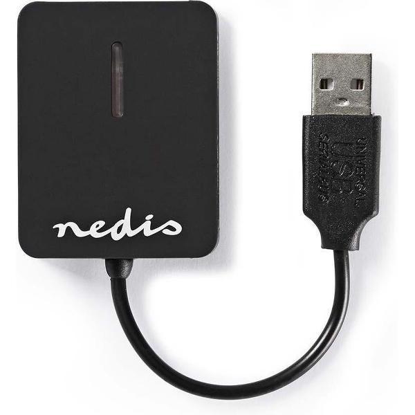 Nedis USB Cardreader met USB-A connector en 5 kaartsleuven - voor SD/Micro SD/Mini SD/M2/Memory Stick - USB2.0