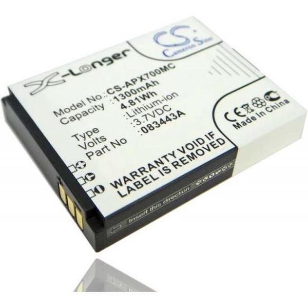 VHBW Camera accu compatibel met Actionpro X7 en ISAW A1, A2 Ace, A3 en Extreme / 1300 mAh