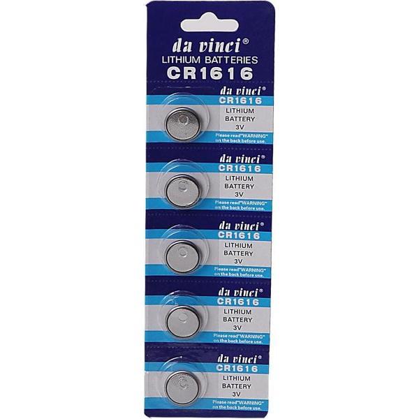 Da Vinci knoopcel batterij Lithium CR1616 - Blister 5