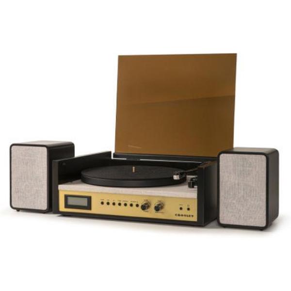 Crosley Coda Retro Bluetooth Platenspeler – Met Externe Luidsprekers – Zwart