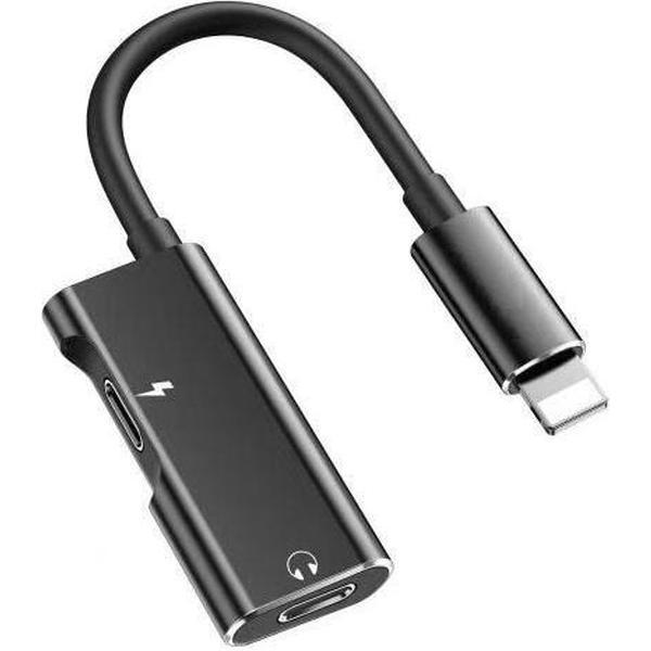 Lightning Splitter | Audio en Opladen | iPhone Splitter Adapter | Geschikt voor Apple iPhone / iPad / Koptelefoon | Lightning naar 2x Lightning
