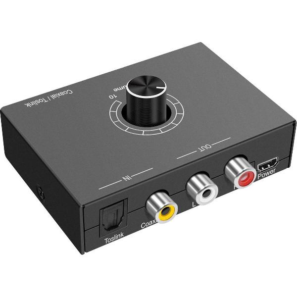 NÖRDIC SGM-126 Analoog naar digitaal audio omzetter - Toslink - DAC - Zwart