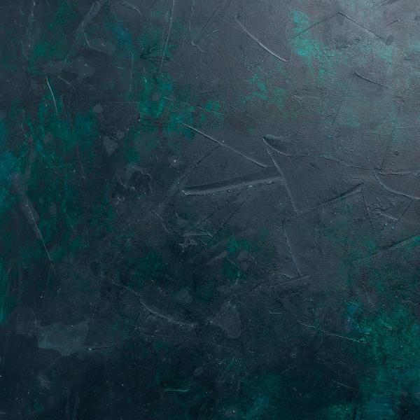 Bresser Flat Lay - Ondergrond- of Achtergrondbord voor Studiofotografie - 60x60 cm - Green Dark Blue Painted Wall