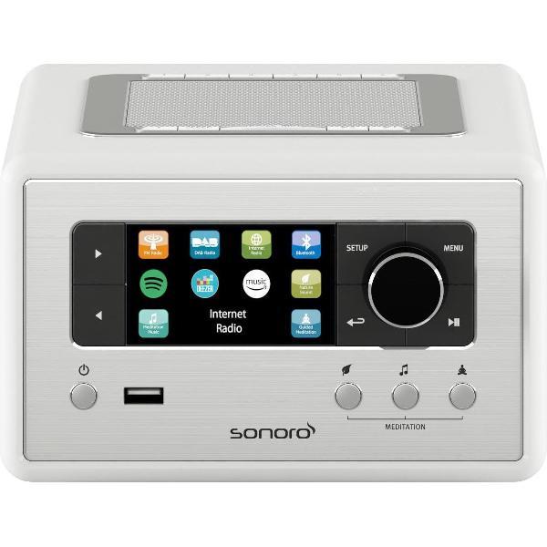 Sonoro RELAX V2 - Internet Radio - DAB + radio en Bluetooth - Wit