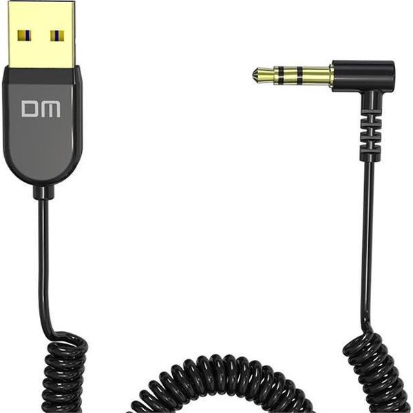 DrPhone DM AD31 - Plug & Play - Bluetooth 5.0 Ontvanger voor Auto / Stereo - Draadloze Adapter 3.5Mm Jack Aux - Bluetooth Audio Receiver - Automatisch Verbinden