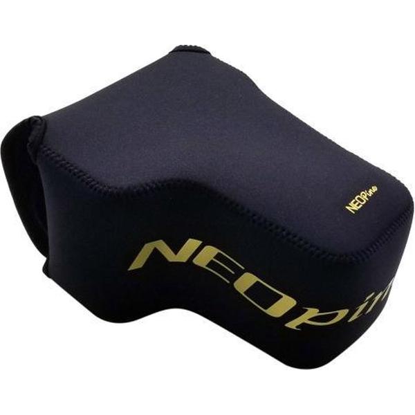 NEOpine neopreen schokbestendige zachte draagtas met haak voor Nikon P1000-camera (zwart)
