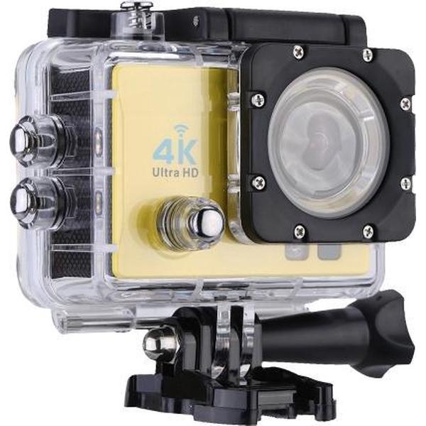 Q3H 2.0 inch scherm WiFi sport actiecamera camcorder met waterdichte behuizing, Allwinner V3, 170 graden groothoek (geel)