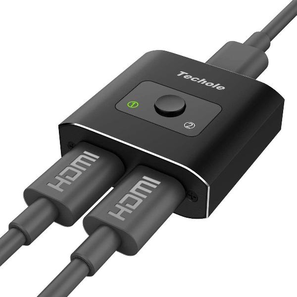 Viatel tweerichtings HDMI Splitter switch 1-in-2-Out / 2-in-1-Out | Ondersteunt 4K 3D 1080P HD | Plug & Play