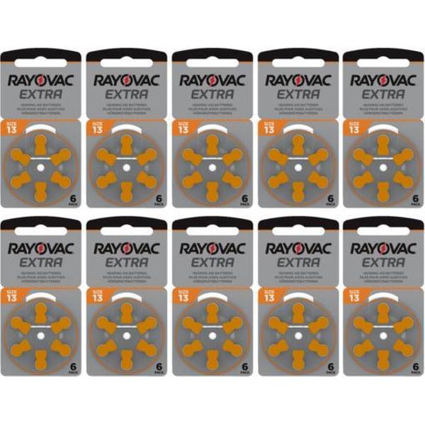 Rayovac Extra Hoorbatterijen 13 Oranje 60 pack