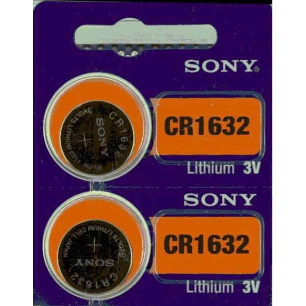 SONY / MURATA CR1632 Lithium knoopcel batterij 2 (twee) stuks