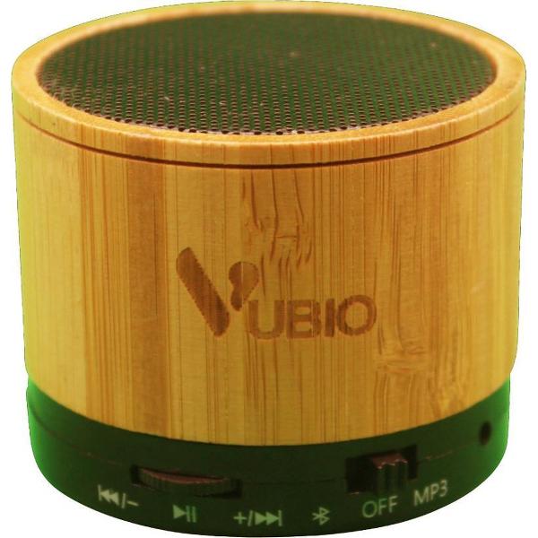 Draagbare Bluetooth Speaker - Bamboe - Zwart - Bamboo