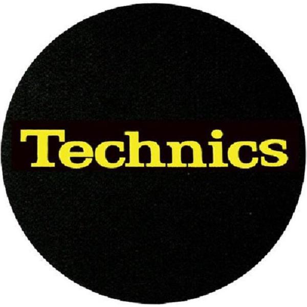 Technics Slipmat Simple Yellow per paar voor platenspeler