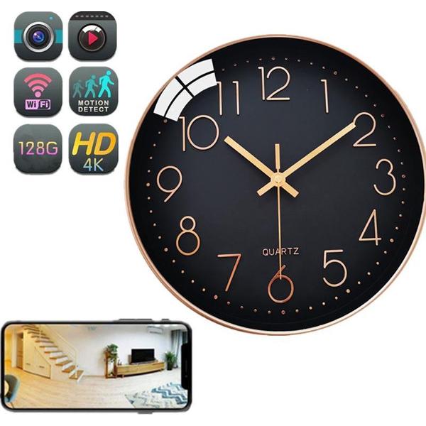 Spy Camera Klok Full HD goudbruin