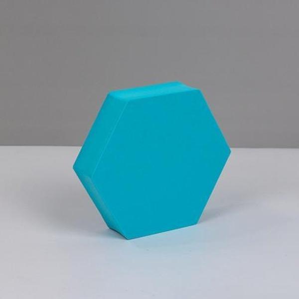 8 STKS Geometrische Kubus Foto Rekwisieten Decoratieve Ornamenten Fotografie Platform, Kleur: Small Lake Blue Hexagon