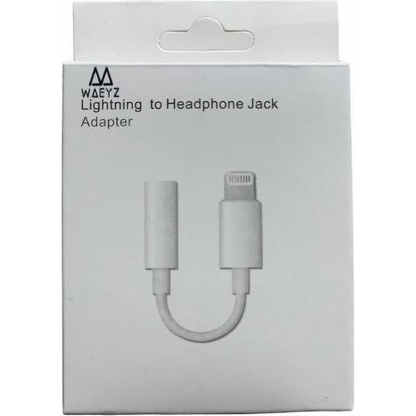 2 stuks iPhone Aux 3.5 mm jack naar lightning adapter voor Apple - Audio kabel voor muziek luisteren