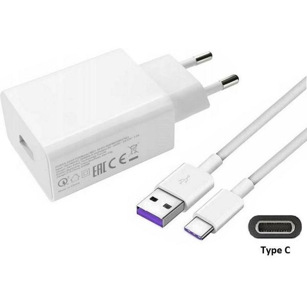3A snellader adapter en 1,2 m USB C oplaadkabel. Stekker met 5A oplaadsnoer. Past ook op Asus. Zenfone 3, Zenfone 3 Ultra