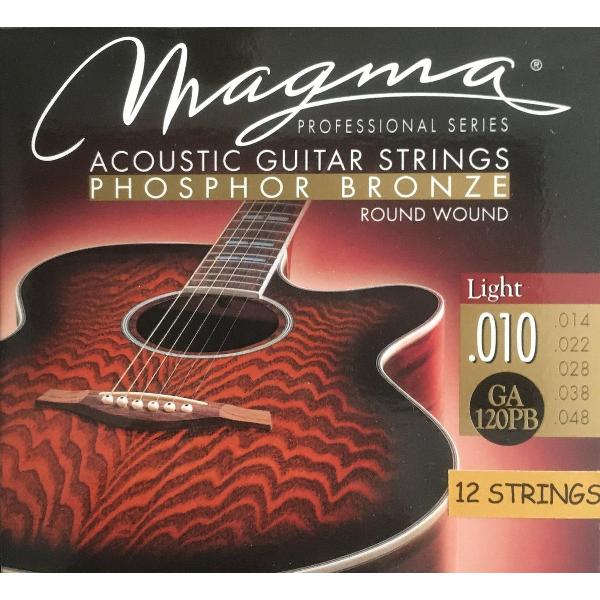 Magma GA120PB12 set fosforbrons snaren voor 12-snarige akoestische gitaar