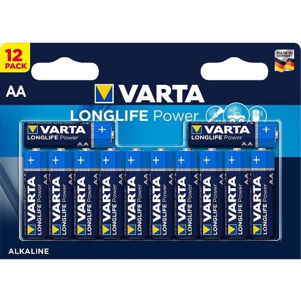 Varta AA Alkaline Batterijen - 1.5 V High Energy - 12 stuks