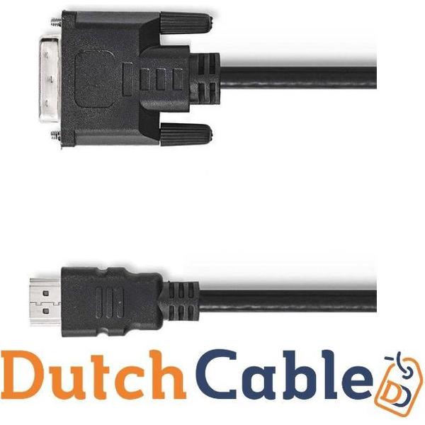 Dutch Cable HDMI naar DVI Kabel / Adapter / Converter / Omvormer - 2 Meter