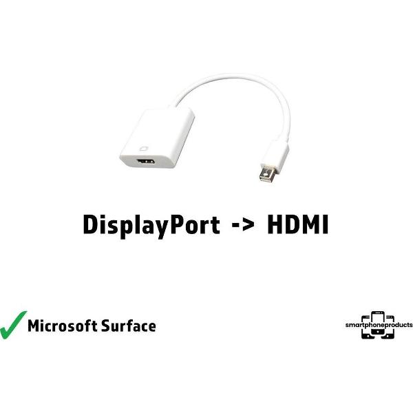 DisplayPort naar HDMI adapter - Geschikt voor Microsoft Surface met type DP - DP naar HDMI - Kabel - Full HD 4K
