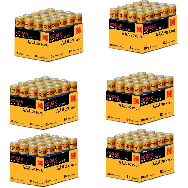 Kodak Max Super Alkaline AAA 120 stuks