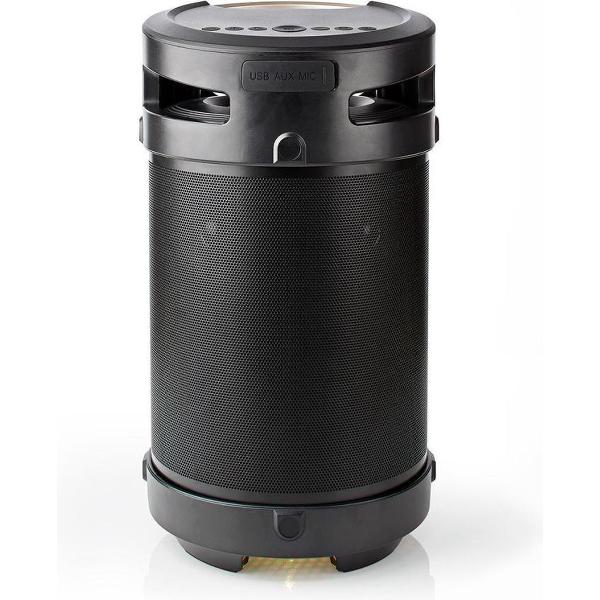 Nedis SPBB350BK Bluetooth® Feestluidspreker 3,5 Uur Gebruiksduur 150 W Ipx5-waterdicht Tws Handgreep Feestverlichting Zwart