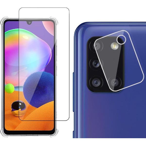 Samsung A31 Screenprotector - Samsung Galaxy A31 Screen Protector Glas en Samsung A31 Screenprotector Camera