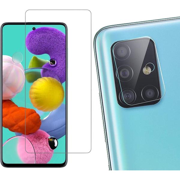 Samsung A51 Screenprotector - Samsung Galaxy A51 Screen Protector Glas en Samsung A51 Screenprotector Camera