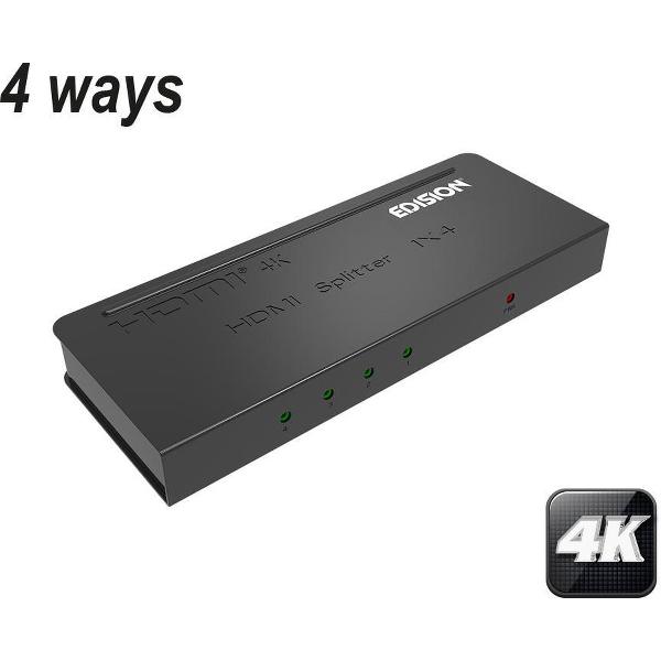 4K HDMI Splitter 1×4 Ultra HD