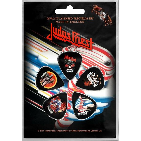 Judas Priest Plectrum Turbo Set van 5 Multicolours