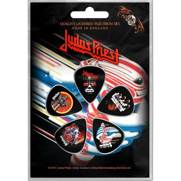 Judas Priest Plectrum Turbo Set van 5 Multicolours