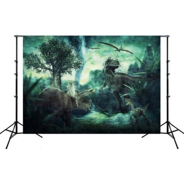 2.1mx 1.5m Dinosaur World Cartoon Fotoshoot Scène Fotografie Achtergronddoek (W99)