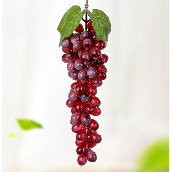 2 Trossen 85 Rode Druiven Simulatie Fruitsimulatie Druiven PVC met Crème Grape Shoot Props