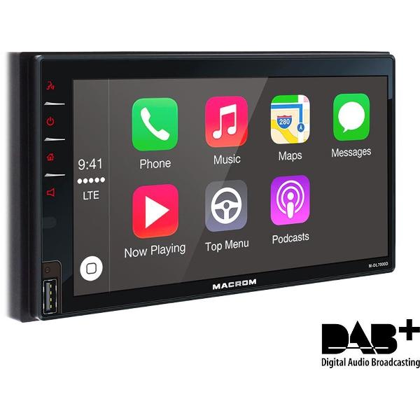 Macrom - Autoradio Dubbeldin - Apple CarPlay - Androidauto
