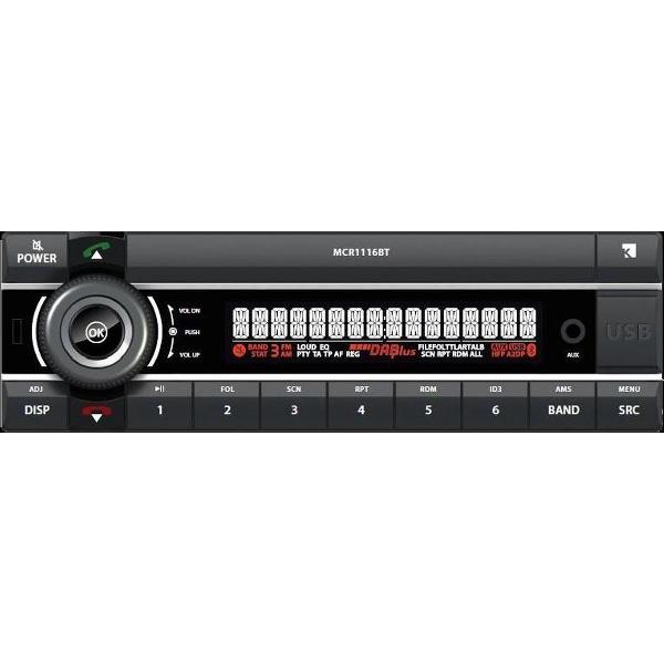 Kienzle MCR1116BT - 1DIN autoradio - FM - Bluetooth - Premium radio ook voor youngtimers of oldtimers